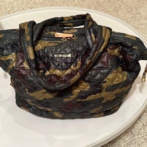 MZ Wallace camouflage duffle